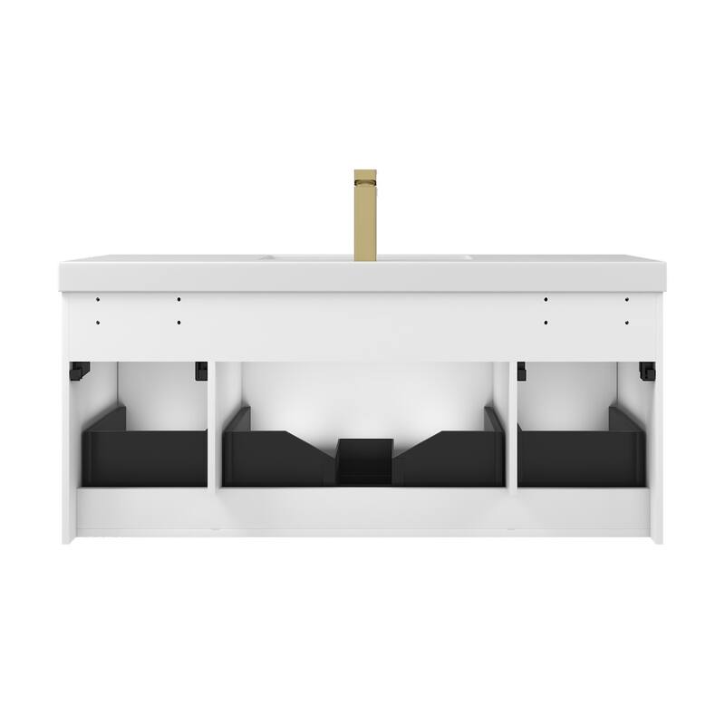 Floating Bathroom Vanity with Sink, Wall Mounted Vanity