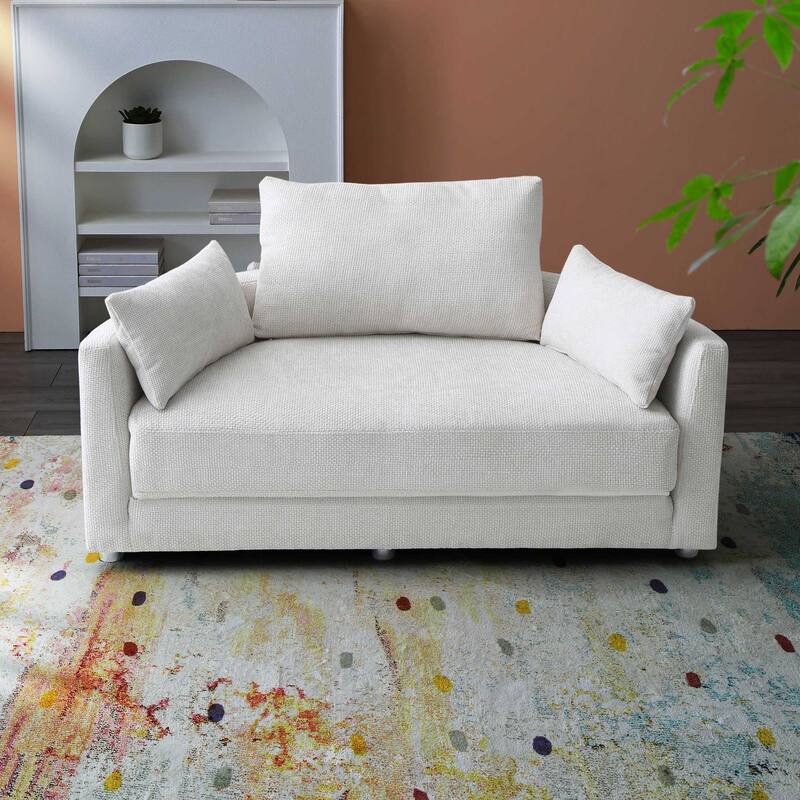 Foldable Sofa Bed Design - Beige