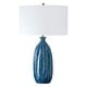 preview thumbnail 4 of 5, Uttermost Bixby Blue Table Lamp - 28.75" H X 17" W X 17" D