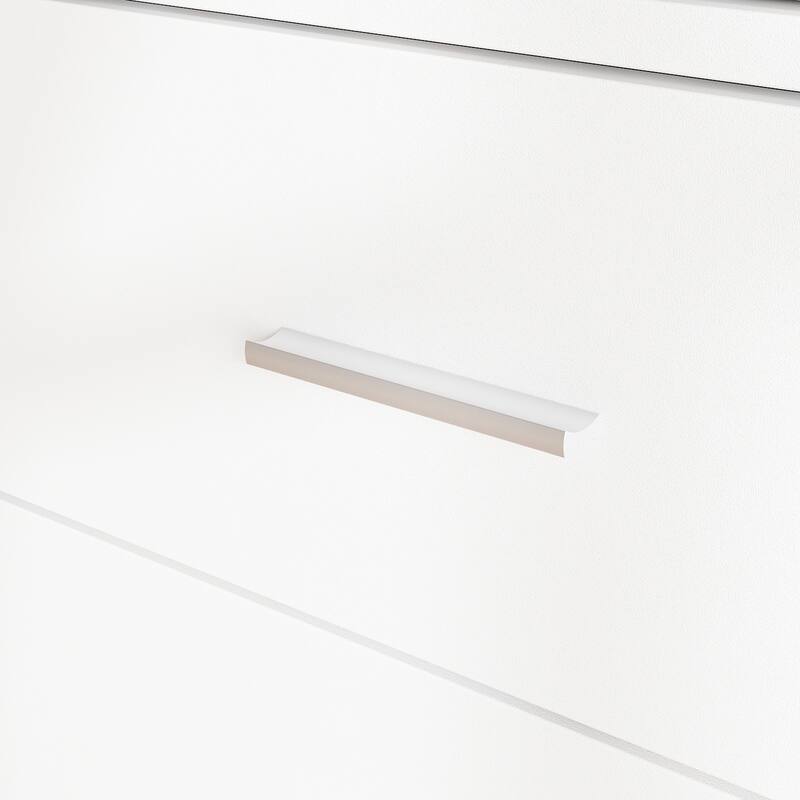Makup Vanity Modern Dressing Cabinet with Radiant Mirror Feature Mirror - White - 31.5"W