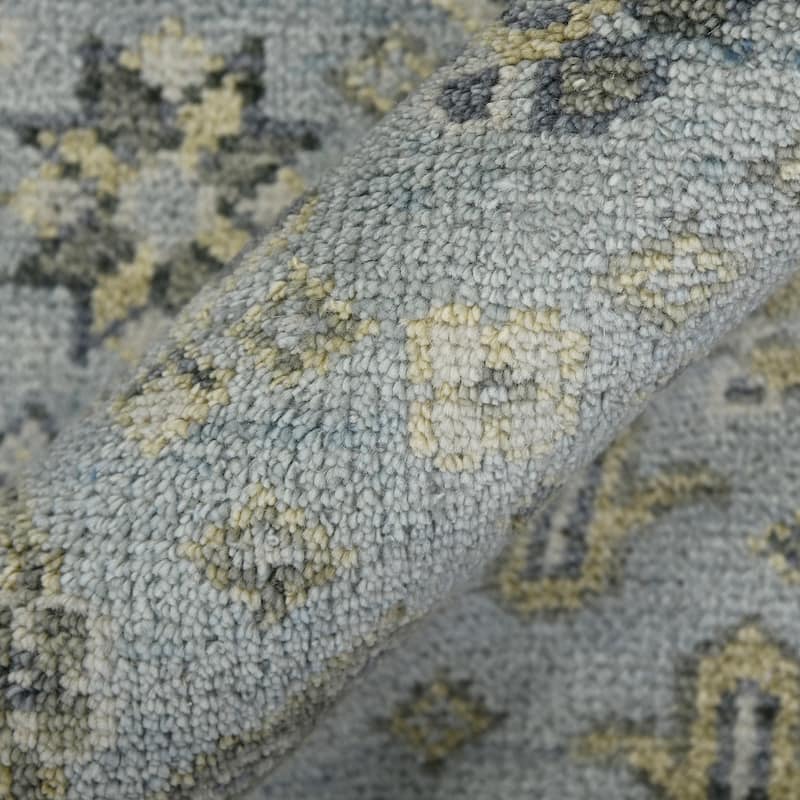 Magi Diviana Jane Sky Blue Hand-Knotted Wool Area Rug