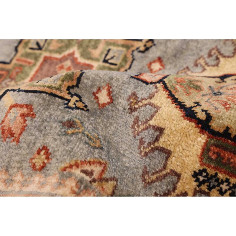 ECARPETGALLERY Hand-knotted Jules Sultane Light Blue Wool Rug - 7'11 x 9'11