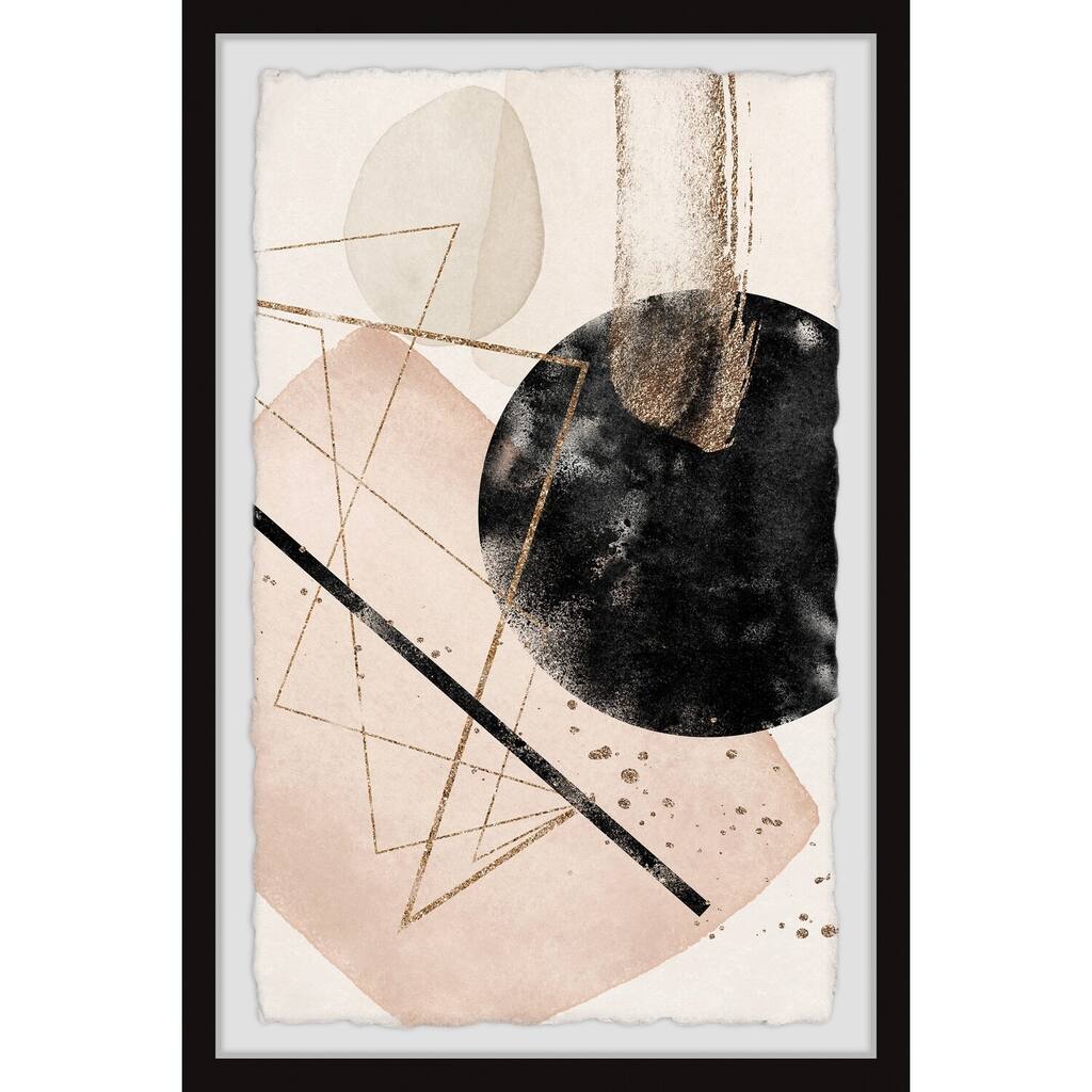 Black Hole Collision Framed Wall Art, Elegant Home Touch - Sophisticated Artwork for Refined Décor