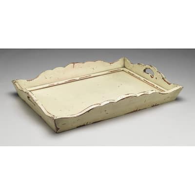 Aa Importing 43554-Pm Wooden Serving Tray - 4 X 24.5 X 18.5 inches