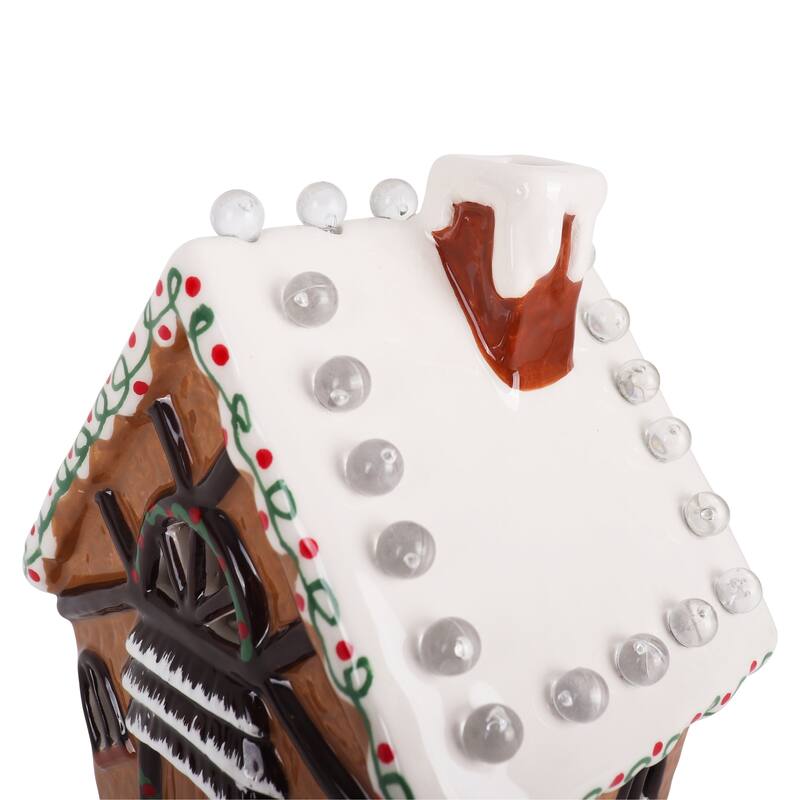 Ceramic Christmas Decor with Christmas Tree Lights