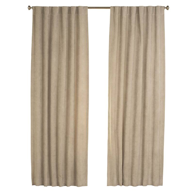 Padma Velvet 50x84 Back-Tab Curtain Panel (Single Panel)