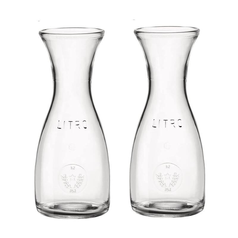 Bormioli Rocco Set of 2 Misura PZ Carafes - 33.75 oz