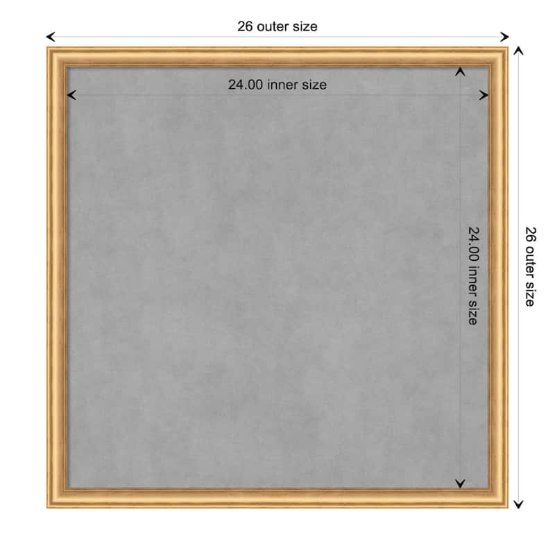 Amanti Art Salon Scoop Gold Framed Magnetic Board - Board Size 24x24
