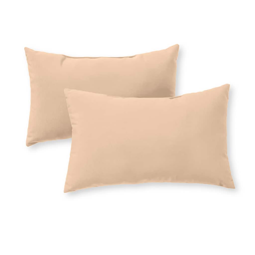 Rectangular Outdoor Stone Accent Pillow (Set of 2)