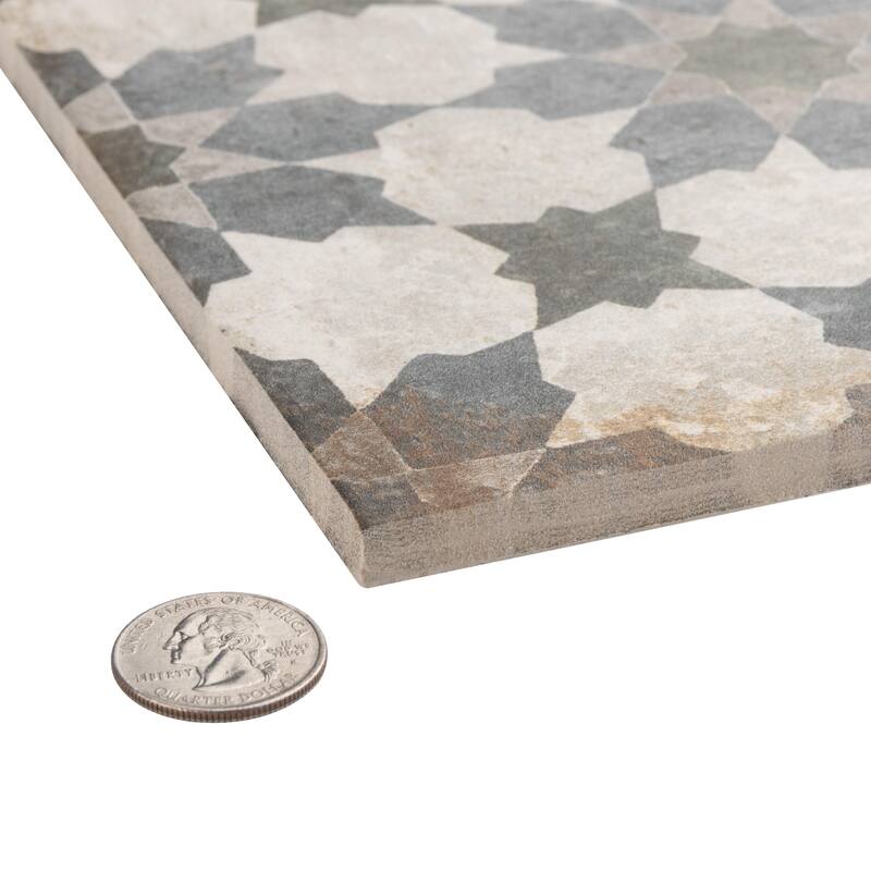 Merola Tile D'Anticatto Decor Varenna 8-3/4" x 8-3/4" Porcelain Floor and Wall Tile