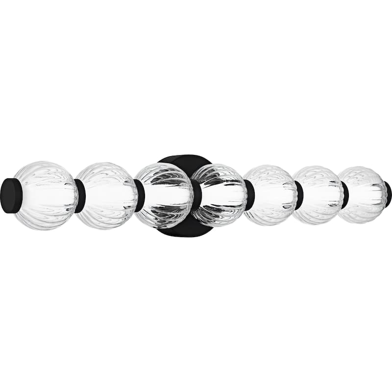 Elway Integrated LED Matte Black Bath Light