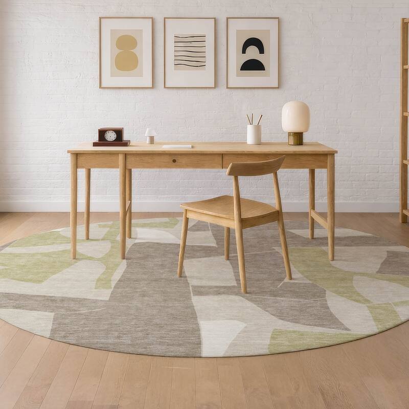 Machine Washable Indoor/ Outdoor Modern Crestone Chantille Rug
