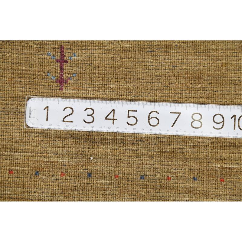 Animals Tribal Gabbeh Indian Accent Rug Hand-Knotted Wool Carpet - 3'0"x 5'3"