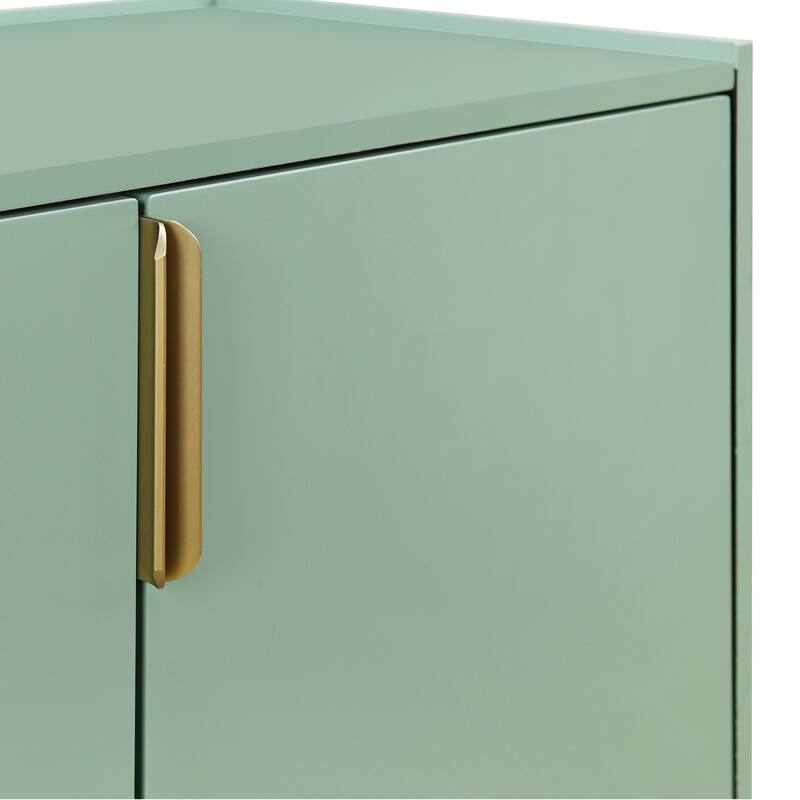 Modern Storage Sideboard Cabinet with 4 Doors and Adjustable Shelves for Home Storage Solutions