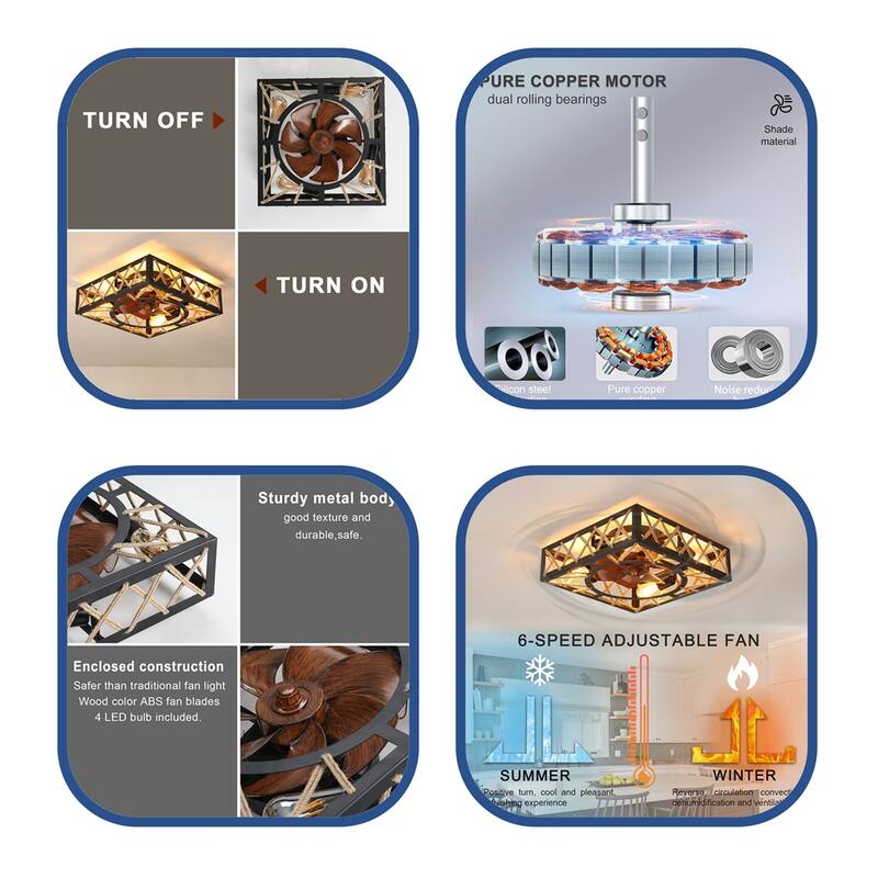 Dimmable LED Ceiling Fan Lights