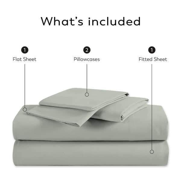 dimension image slide 0 of 8, Color Sense 1200TC Premium Cotton-Blend Wrinkle-Resistant Sheet Set