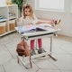 preview thumbnail 7 of 6, Mount-It! Kids Desk and Chair Set, Height Adjustable Ergonomic Children's School Workstation with Storage Drawer