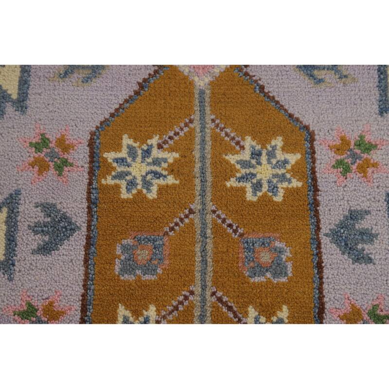 Hand Knotted Oriental 100% Wool Carpet Traditional Geometric Beige & Ivories Heriz (serapi) Area Rug - 11' 10'' X 8' 10''