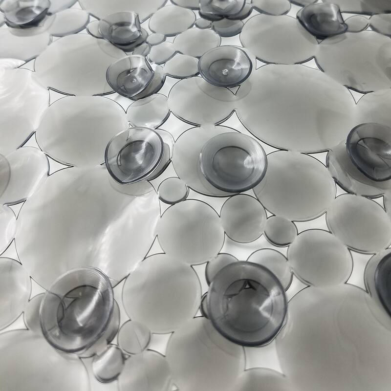 Bubbles Non-Slip Square Shower Mat 20 L X 20 W