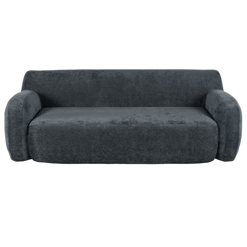 Modern Curved Upholstered Sofa