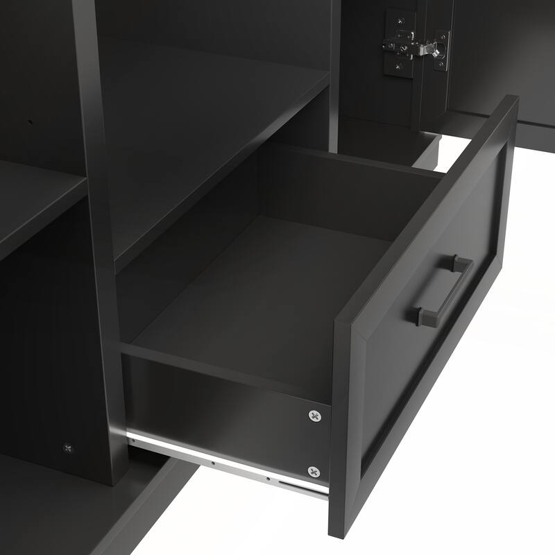 85.2in H Hall Tree with Bench and 3 Hooks for Entryway and Living Room