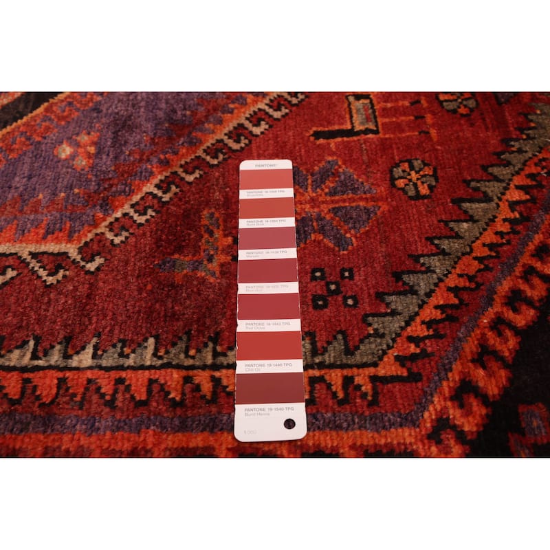 ECARPETGALLERY Hand-knotted Andelz Red Wool Rug - 4'6 x 7'3