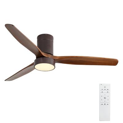 Clihome Indoor Low Profile LED Ceiling Fan with Light