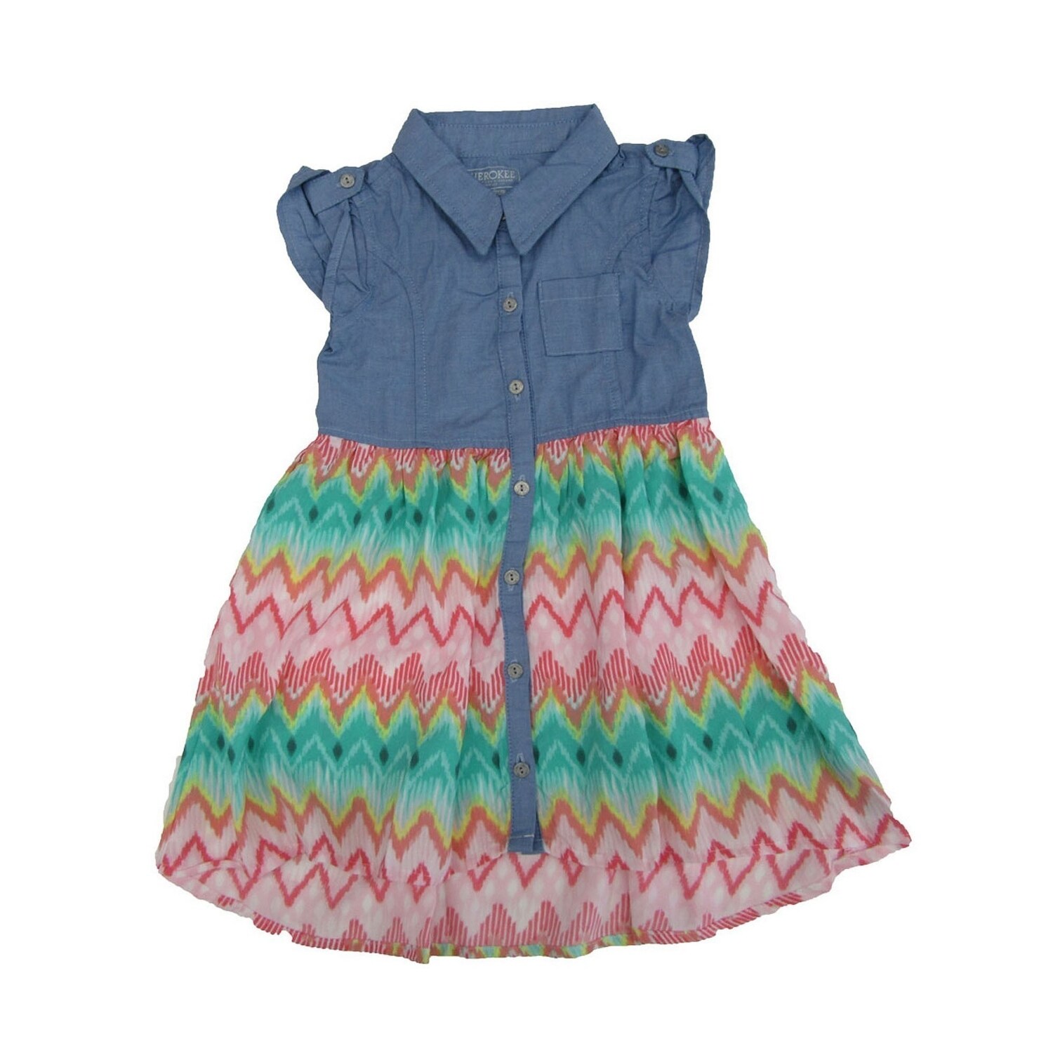 Shop Cherokee Little Girls Multi Color Chevron Stripe Shirt Style