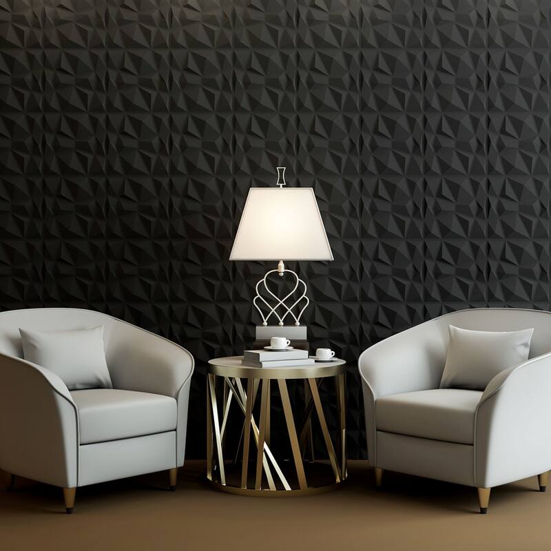 Art3d 3D Wall Panels PVC Diamond Design (32 Sq.Ft)