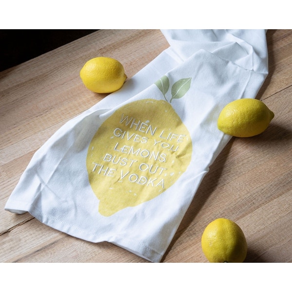 Design Imports Kitchen Towel, Lemon Bliss