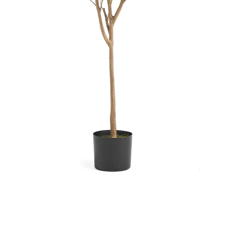 Zylo Faux Tree Eucolites Plant, 59 Inch, Green Polyester