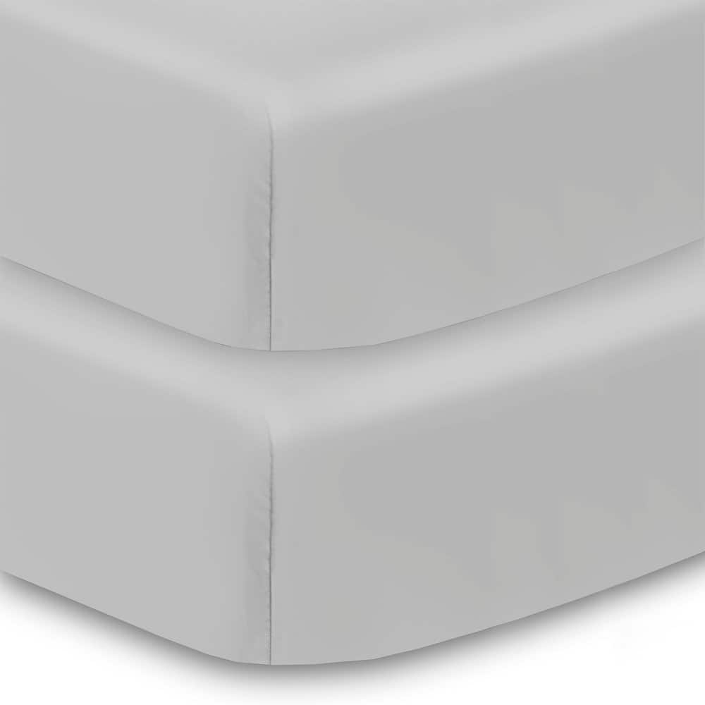 BreathableBaby All-in-One Fitted Sheet & Waterproof Cover for 52" x 28" Crib Mattress (2-Pack)