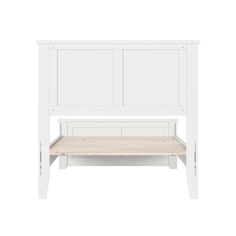 Charlotte Solid Wood Low Profile Platform Bed with Matching Footboard