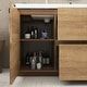 preview thumbnail 12 of 85, Floating Bathroom Vanity with Integrated Resin Top