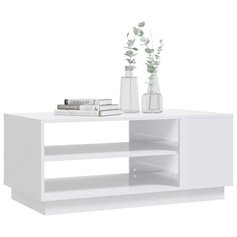 vidaXL Coffee Table Accent End Side Sofa Table for Living Room Engineered Wood - 40.2" x 21.7" x 16.9"