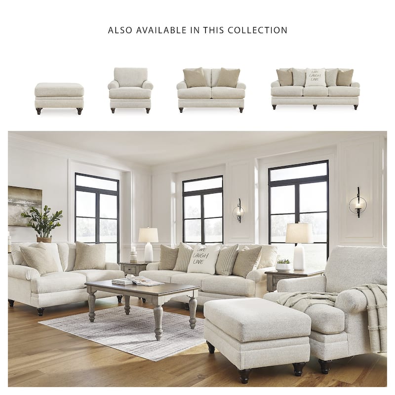 Signature Design by Ashley Valerani Brown/Beige Sofa - 89"W x 44"D x 40"H