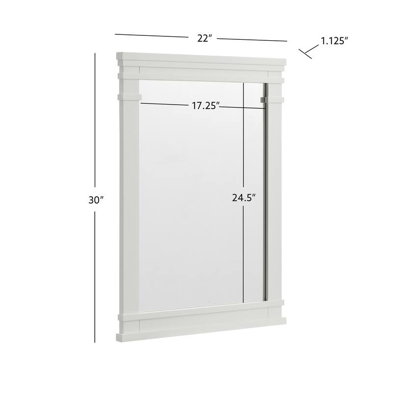 Frank Lloyd Wright USONIA® Harmony 22-inch Wood Mirror - 22 in