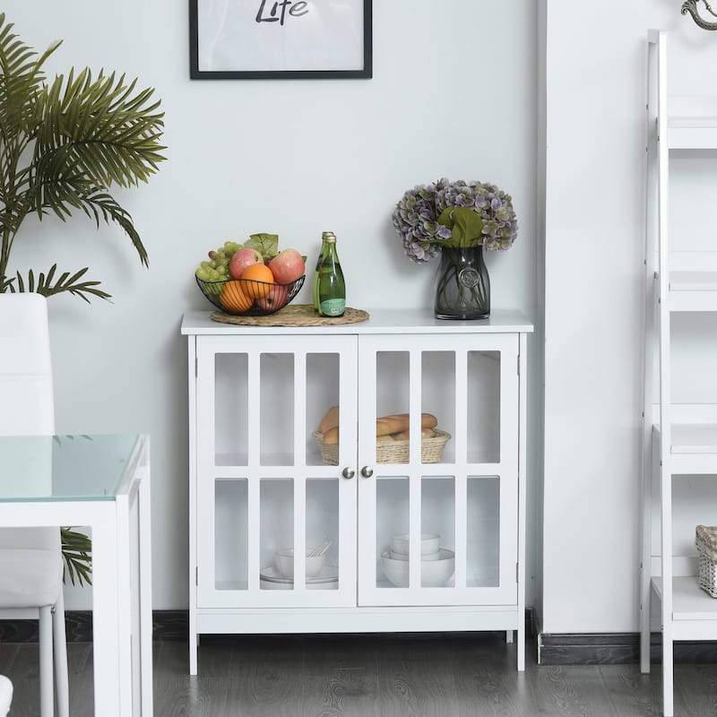 Kleankin Storage Sideboard Buffet Cabinet Credenza - 31.5"x14.25"x31.5"