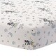 preview thumbnail 1 of 3, Lambs & Ivy Disney Baby Moonlight Mickey Mouse Fitted Crib Sheet - White