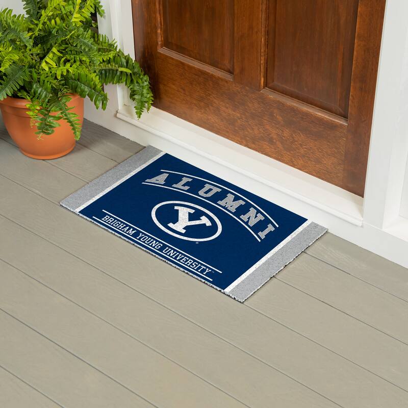 28 in. x 16 in. Brigham Young University Alumni Full Color PVC Door Mat