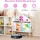 preview thumbnail 6 of 4, Wooden Toy & Book Organizer Stand Bookcase w/ 2 Storage Bins for Kids