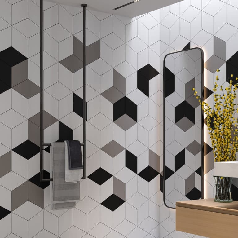 Flow 7.5" x 13" Harlequin Matte Porcelain Tile