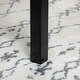 preview thumbnail 8 of 6, HOMCOM Folding Dining Table with Solid Wood Frame, Collapsible Drop Leaf Table for Small Spaces, Extendable Kitchen Table, Black