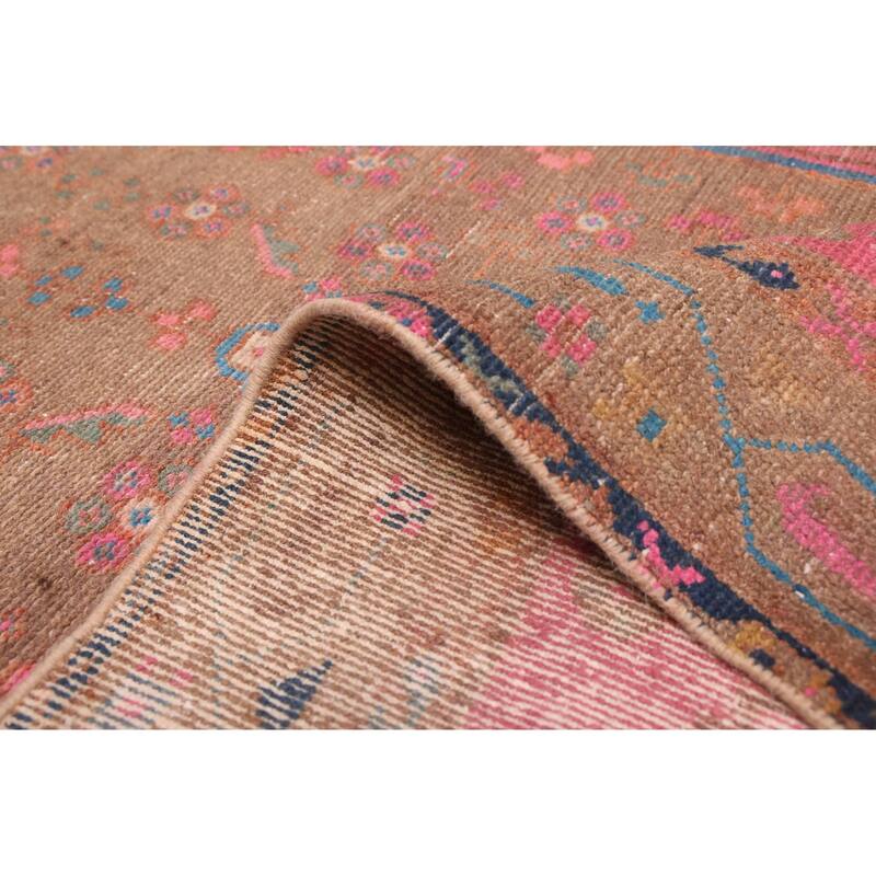 ECARPETGALLERY Hand-knotted Antalya Vintage Brown Wool Rug - 2'11 x 9'4