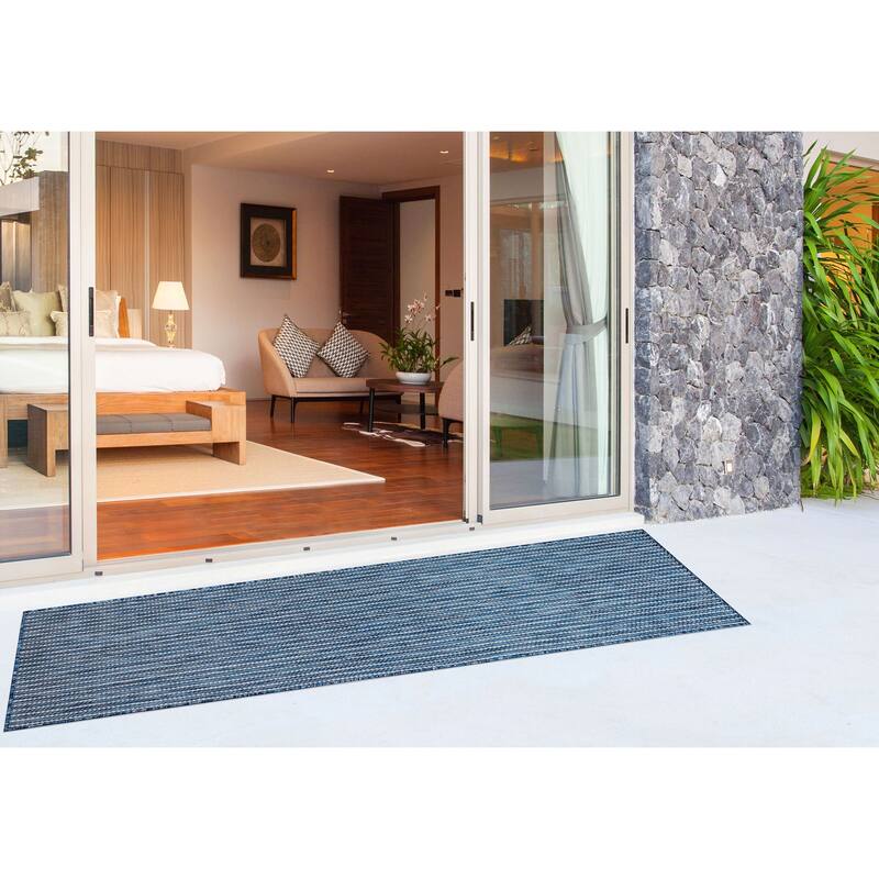 Liora Manne Carmel Textured Striped Indoor/ Outdoor Area Rug