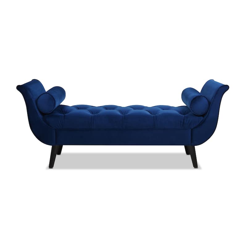 Florence Velvet Upholstered Tufted Entryway Bench