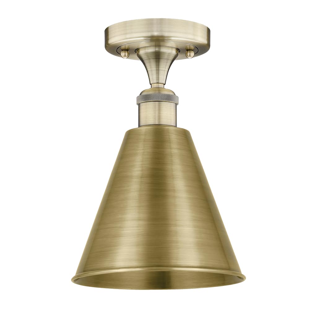 Innovations Lighting Ballston Cone - 1 Light 8" Semi-Flush Mount