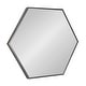 preview thumbnail 58 of 90, Kate and Laurel Rhodes Framed Mid-century Hexagonal Wall Mirror