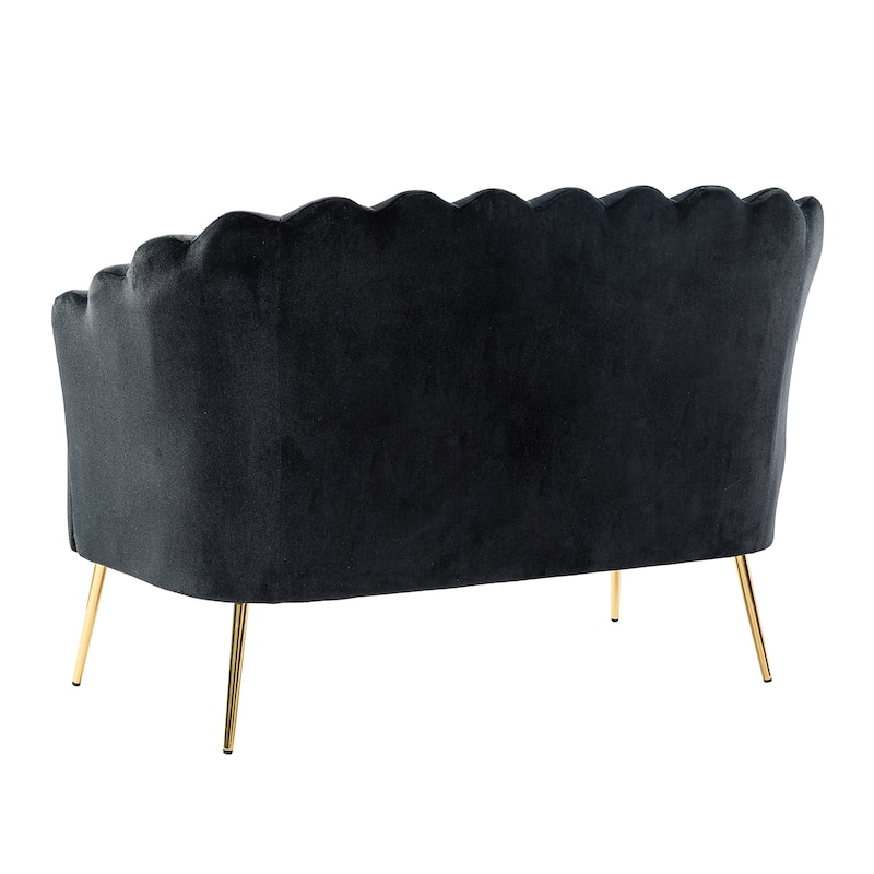 Xabier 52''Loveseat with Flower Shaped Back Design