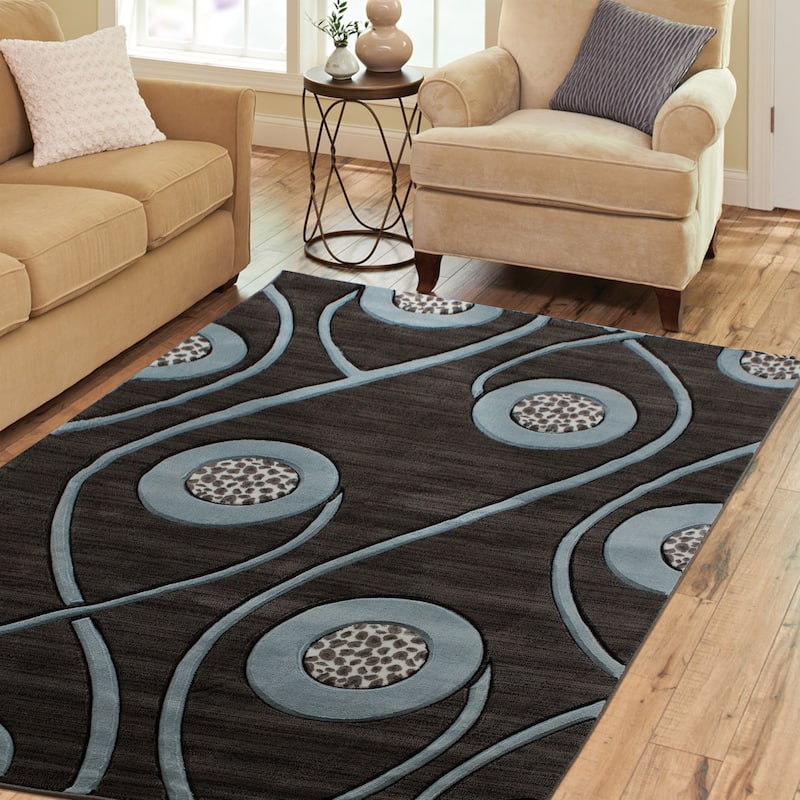 Orelsi Collection Abstract Area Rug